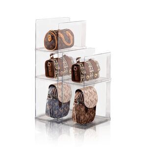 9680 Purse Organizer for Closet,Clear Acrylic Display Case for Handbag